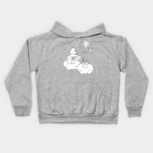 watering flowers Kids Hoodie